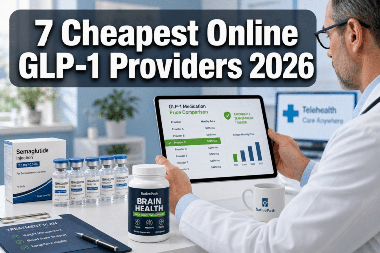 7 Cheapest Online GLP-1 Providers (2026): Compared by True Cost, Hidden Fees & Overall Value